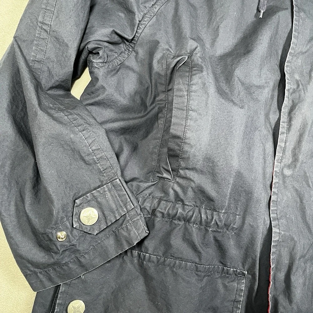 Vintage Nautica Competition Sailing Jacket Men M‎ Hooded Branded Snaps/Zipper